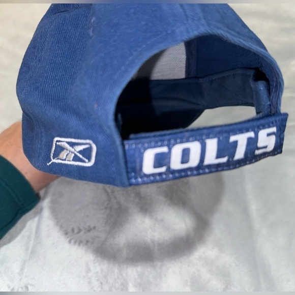 Indianapolis Colts Reebok NFL Team Adjustable Ball Hat Cap Football Cap OSFM - Picture 2 of 7